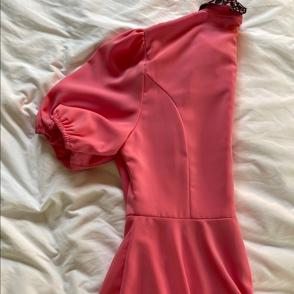 Sugar + Lips - Pink Dress with Black Trim - Medium - Picture 3 of 3